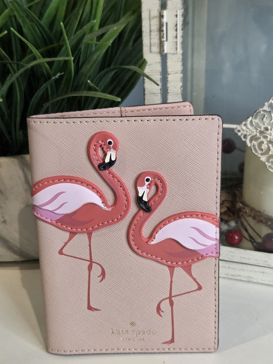 kate spade Accessories - Kate Spade Flamingo By The Pool Passport Holder